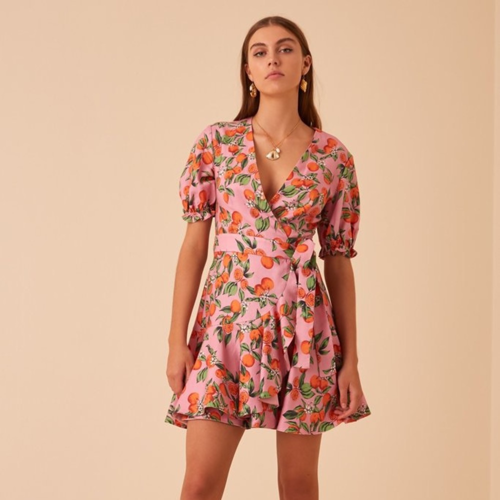 NWT Finder Keepers Aranciata Wrap Dress